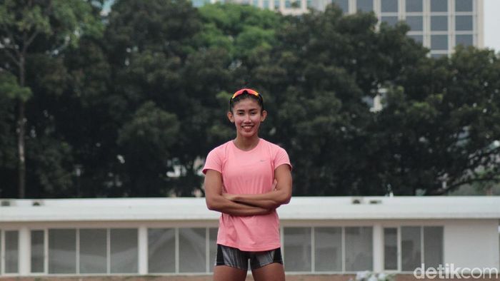 Atlet lari gawang Emilia Nova atur pola makan menjelang Asian Games 2018. (Rifkianto Nugroho/detikSport) Atlet lari gawang Emilia Nova atur pola makan menjelang Asian Games 2018. (Rifkianto Nugroho/detikSport)