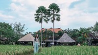 Dia juga berfoto di kawasan Bebek Tepi Sawah di Ubud. (khunfour/Instagram)