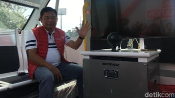 Kita hadirkan showcase 5G untuk membuktikan kepada internasional bahwa kita sudah siap 5G meskipun masih dalam bentuk demo, belum komersial, ungkap Direktur Utama Telkomsel Ririek Adriansyah. Foto: Agus Tri Haryanto/detikINET