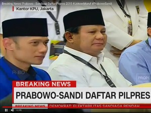 AHY-Ibas Masuk Timses Prabowo-Sandiaga