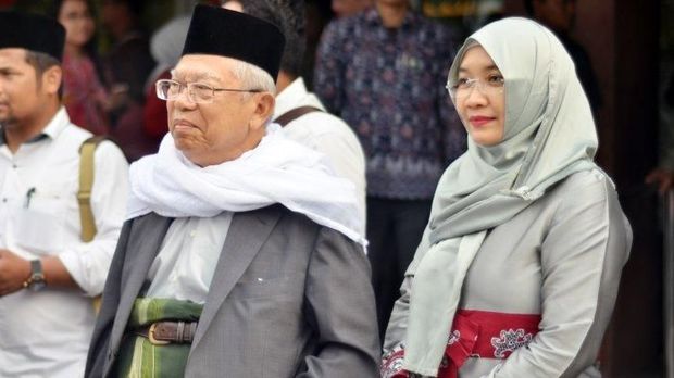 KH Ma'ruf Amin dan Wury Estu Handayani