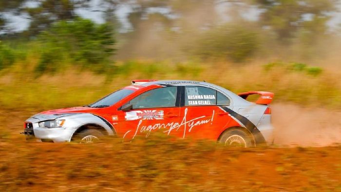 Pebalap F2 Sean Gelael turun di Merdeka Sprint Rally 2018 (dok.Tim Jagonya Ayam) Pebalap F2 Sean Gelael turun di Merdeka Sprint Rally 2018 (dok.Tim Jagonya Ayam)