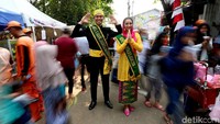 Begini suasana gelaran Festival Cipedak RW 09 yang digelar warga RW 09 di Kelurahan Srengseng Sawah, Kecamatan Jagakarsa, Jakarta Selatan, Sabtu (11/8/2018).