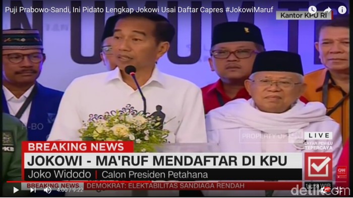 Membaca Ekspresi Jokowi dan Prabowo Usai Daftar Capres di KPU