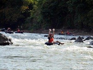 Seru-seruan River Tubing di Ciamis, Ini Tempatnya