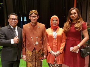 Cerita Sandiaga Jadi Among Tamu di Resepsi Aryo Djojohadikusumo