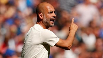6. Menurut data yang dirangkum BetVictor, Pep Guardiola dari Manchester City dibahas 55.201 kali di Twitter sampai pekan keempat lalu. (Foto: John Sibley/Action Images via Reuters)