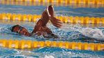 Perenang Siman Sudarta Berlatih di Aquatic Stadium
