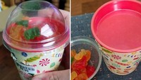 Permen Gummy Bears ini ternyata hanya berisi seperempat kemasannya. Sisa permennya pergi kemana, ya?Foto: Istimewa