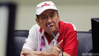 Michael Bambang Hartono menjadi atlet tertua di Indonesia yang ikut serta dalam Asian Games 2018 di cabang olahraga Bridge. Rifkianto Nugroho/detikcom