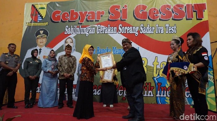 Kecamatan Soreang Bandung Pecahkan Rekor Pemeriksaan Kanker Serviks