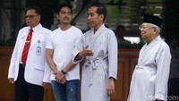 Jokowi mengatakan dirinya dan Maruf telah sarapan setelah berpuasa pada Sabtu (11/8) malam untuk tes kesehatan.