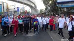 Puan Jalan Sehat Bersama 15 Ribu Pelajar di Sumsel