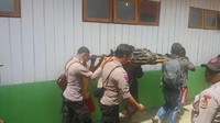 Penampakan kantong jenazah. Foto: dok. Polda Papua