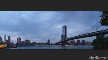 Tanpa filter dan edit, foto malam yang dihasilkan  lewat mode Panorama masih cukup bagus dengan penyesuaian aperture F1.5 dan ISO 320. Namun jika belum puas dengan hasil auto Anda bisa mencoba setting-an Pro dimana Anda bisa menyetel ISO, aperture dan fokus hingga menghasilkan foto yang tak kalah dengan foto kualitas fotografer profesional. Foto: detikINET/Meliyanti Setyorini