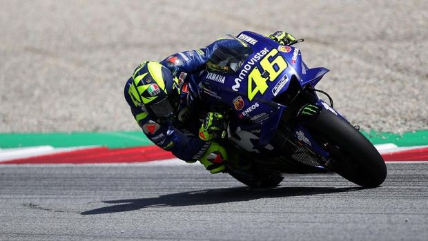 Valentino Rossi belum meraih kemenangan seri di MotoGP 2018.