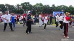 Puan Jalan Sehat Bersama 15 Ribu Pelajar di Sumsel