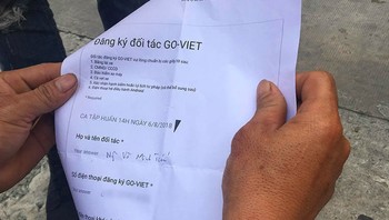 Formulir yang harus diisi oleh para calon driver Go-Viet. Foto: Techbike