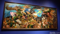 Ada juga lukisan Diponegoro yang Terluka dan menjadi highlight dalam pameran.  Foto: Tia Agnes/ detikHOT