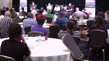 Konferensi internasional Bumi datar kembali digelar untuk kedua kalinya di Denver, Amerika Serikat. Foto: Edmonton Journal