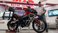  Goenadi akan membuktikan ketangguhan motor buatan Indonesia Vortex 250 jelajah Jakarta-Himalaya. Foto: M luthfi Andika