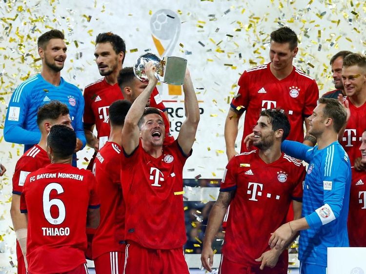 Bayern Rayakan Gelar Juara Piala Super Jerman 2018