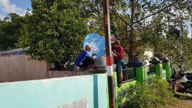 Kominfo Kerahkan Telepon Satelit di Wilayah Gempa Lombok