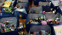 Warga pengungsi dikumpulkan di satu tempat di Marikina, Metro Manila.  (Foto: Dok. REUTERS/Eloisa Lopez)