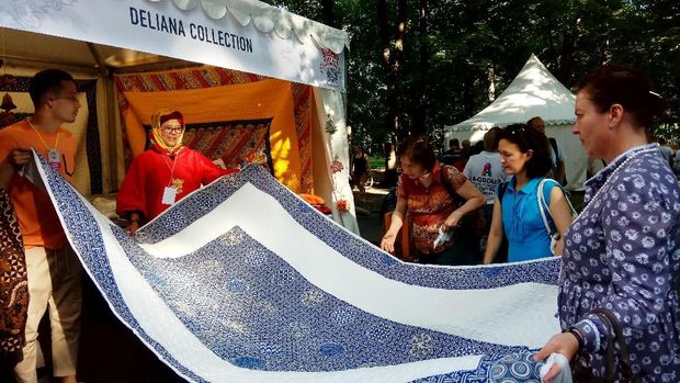 Buah-buahan tropis di Festival Indonesia ketiga di Moskow yang berlangsung 3-5 Agustus 2018.