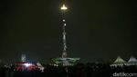 Pertunjukan Video Mapping di Tugu Monas Dimulai