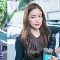 Naeun dari Apink sepertinya harus selalu memakai serum atau kondisioner agar rambutnya terlihat berkilau. Saat tak ditata, rambut Naeun tampak pecah-pecah di bagian ujungnya. Foto: Dok. Koreaboo