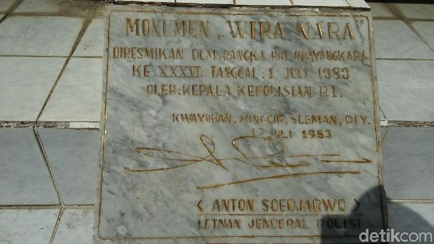 Monumen Wiranara, Tetenger Berdirinya Sekolah Polisi Pertama 