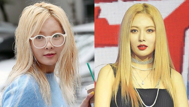 Rambut lurus dan licin rapper Hyuna membuat penampilannya sangat cantik. Berbeda ketika rambutnya lepek dan tak terawat. Wajahnya jadi terlihat kusam. Foto: Dok. Koreaboo