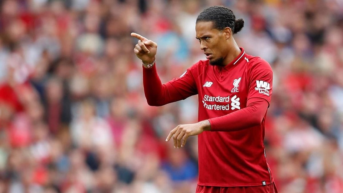 Virgil van Dijk di laga Liverpool vs West Ham United, Minggu (12/8/2018). (Foto: Carl Recine/Reuters)