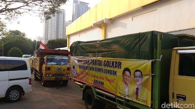 Golkar Kirim 2.000 Paket Sembako untuk Korban Gempa NTB