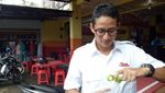 Momen-momen Infused Water Temani Aktivitas Sandiaga Uno