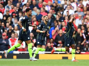 Apa Arti Selebrasi Gol Sterling ke Gawang Arsenal?