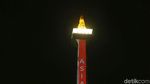 Pertunjukan Video Mapping di Tugu Monas Dimulai