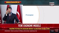 Albayrak berbicara mengenai kebijakan ekonomi baru kementeriannya ketika mata uang itu jatuh. Istimewa/youtube/habertürk TV.