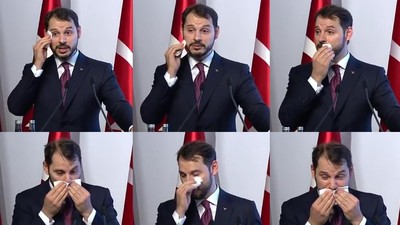 Saat Menantu Erdogan Berkeringat Pidato Soal Ekonomi