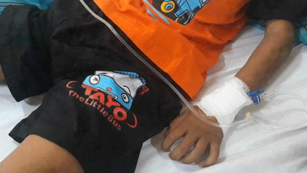 Bocah tersebut dirawat di RSUZA Banda Aceh