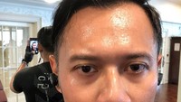 AHY swafoto menunjukkan wajahnya yang basah dengan keringat saat olahraga. (Foto: Instagram/agusyudhoyono)