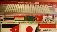 Terganjal administrasi, pemasangan peralatan tanding baru dapat dimulai.