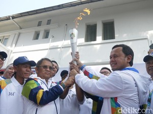 Tiba di Bogor, Obor Asian Games 2018 Keliling Istana Presiden