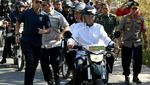 TInjau Gempa, Jokowi Dibonceng TGB