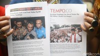 Dalam laporannya, Zakir menyertakan dokumen. Salah satunya, tulisan Andi Arief di akun twitternya.