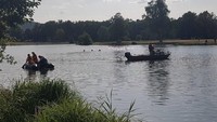 Hilangnya Shinta dan proses pencarian di Danau Trebgast Badesse, Bayreuth, Bavaria, sempat diberitakan oleh sejumlah media lokal di Jerman. Shinta dilaporkan hilang pada Rabu (8/8) dan jenazahnya ditemukan pada Kamis (9/8).  (Foto: Nordbayerischer Kurier)