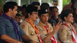 Gaya Jokowi Dalam Balutan Seragam Pramuka