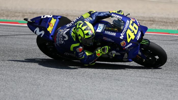 Valentino Rossi kini tertinggal 59 poin di belakang Marc Marquez (Foto: Lisi Niesner/Reuters) Valentino Rossi kini tertinggal 59 poin di belakang Marc Marquez (Foto: Lisi Niesner/Reuters)