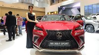 Senyum manis terus diberikan kepada setiap pengunjung GIIAS 2018.